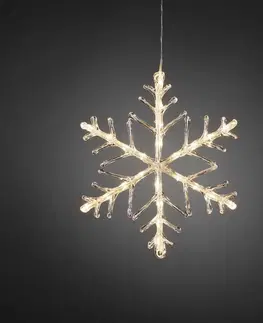 Interiérové dekorace Exihand Sněhová vločka 4440-103, 24 LED teplá bílá, průměr 40 cm