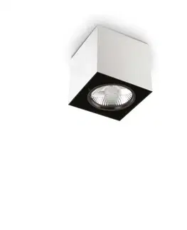 Moderní bodová svítidla Stropní bodové svítidlo Ideal Lux Mood PL1 D09 Square Nero 243948 GU10 1x28W 9cm hranaté černé