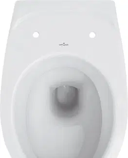 WC sedátka ALCADRAIN Jádromodul předstěnový instalační systém s bílým/ chrom tlačítkem M1720-1 + WC CERSANIT DELFI + SOFT SEDÁTKO AM102/1120 M1720-1 DE2