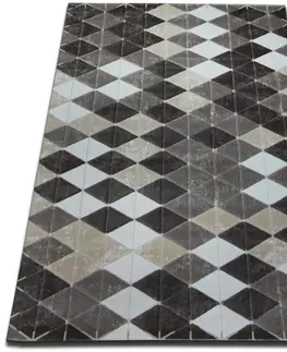 Koberce a koberečky Dywany Lusczow Kusový koberec ACRYLOVY YAZZ 7660 tmavě béžový / hnědý, velikost 133x190