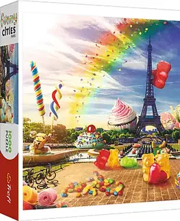 Hračky puzzle TREFL - Puzzle 1000 Crazy City - Sladký Paříž