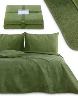 Přikrývky AmeliaHome Přehoz na postel Palsha zelená, 220 x 240 cm