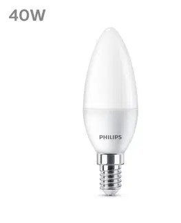 LED žárovky Philips Philips LED svíčka E14 4,9W 470m 2 700K matná 6ks