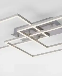 Designová stropní svítidla LEUCHTEN DIREKT is JUST LIGHT LED stropní svítidlo v barvě oceli v moderním designu a nastavitelou barvou světla 2700-5000K
