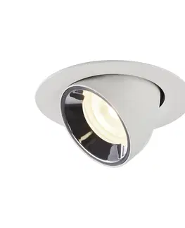 LED podhledová svítidla SLV BIG WHITE NUMINOS GIMBLE XS zápustné stropní svítidlo bílé/chrom 4000 K 40° 1005863