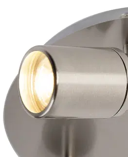 Bodova svetla Moderní koupelnová bodová ocel 3-světlo IP44 - Ducha
