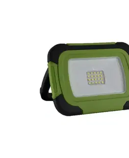 Čelovky  LED Nabíjecí reflektor SAMSUNG CHIP LED/10W/3,7V IP44 6400K zelená 