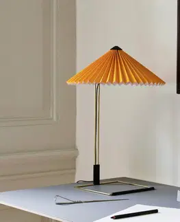 Stolní lampy na noční stolek HAY HAY Matin 380 LED skládaná stolní lampa, žlutá