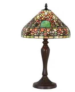Svítidla Stolní lampa Tiffany Kilie - 30x53 cm E27/max 1x60W Clayre & Eef 5LL-1200