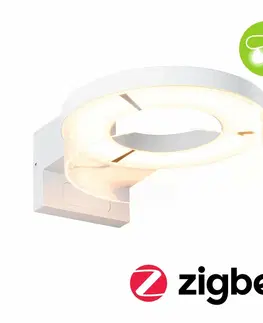 LED venkovní nástěnná svítidla PAULMANN LED venkovní nástěnné svítidlo Smart Home Zigbee 3.0 Capea pohybové čidlo neláká hmyz IP44 231mm CCT 12,5W 230V bílá hliník