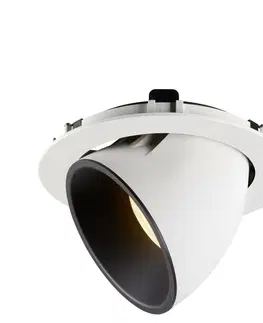 LED podhledová svítidla SLV BIG WHITE NUMINOS GIMBLE XL zápustné stropní svítidlo bílé/černé 3000 K 40° 1006059
