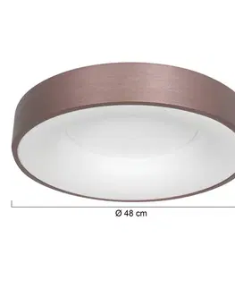 Stropní svítidla Steinhauer Stropní svítidlo LED Ringlede, 2 700 K Ø 48 cm bronzový