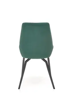 Židle HALMAR Čalouněná jídelní židle K479 zelená