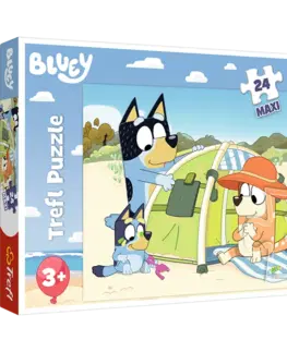 Hračky puzzle TREFL -  Puzzle 24 Maxi - Blueyho úžasný den / BBC Bluey