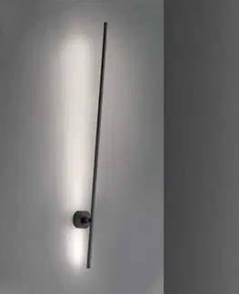 Designová nástěnná svítidla PAUL NEUHAUS PURE GRAFO LED nástěnné svítidlo, černá, úzké, nastavitelné, 110cm 3000K