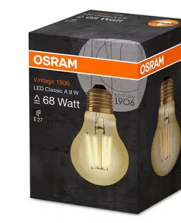 LED žárovky OSRAM OSRAM žárovka E27 8W Vintage Filament 825 zlatá