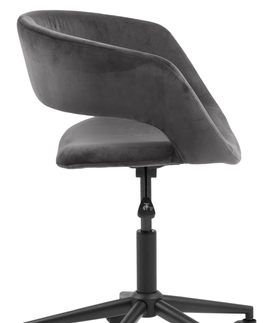 Kancelářská křesla Dkton Designová kancelářská židle Natania tmavě šedá