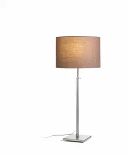 Lampy na noční stolek RED - DESIGN RENDL RENDL EDIKA stolní hnědá matný nikl 230V E27 42W R12665