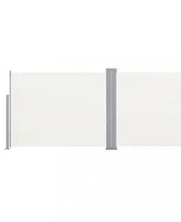 Markýzy Zatahovací boční markýza 120x600 cm Dekorhome Krémová