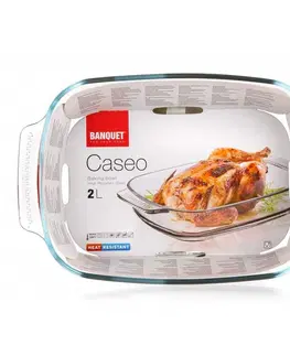 Pečicí formy Banquet Mísa na pečení skleněná CASEO 2 l, hranatá