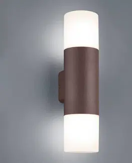 Venkovní nástěnná svítidla Trio Lighting Venkovní nástěnné svítidlo Hoosic 2zdr rezavé
