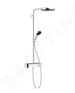 Sprchy a sprchové panely HANSGROHE Pulsify S Sprchový set s termostatem, průměr 26 cm, 3 proudy, chrom 24220000