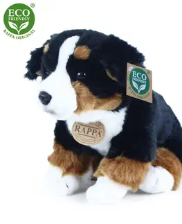 Hračky RAPPA - Plyšový pes bernský salašnický sedící 25 cm ECO-FRIENDLY