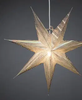 Vánoční světelná hvězda Konstsmide Christmas Dekorativní hvězda z papíru, stříbrná, 7cípá