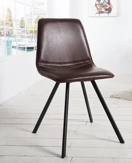 Židle Jídelní židle 4 ks AMYKLAS Dekorhome Šedohnědá taupe