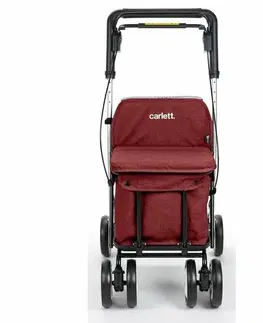 Nákupní tašky a košíky Carlett Senior Comfort nákupní taška na kolečkách 29 l, rubínová