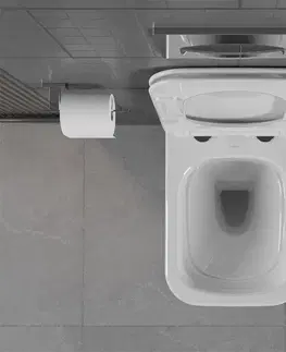 Kompletní WC sady Závěsný WC set MEXEN STELLA 35 cm s prkénkem SLIM DRED bílý