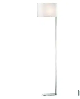 Stojací lampy se stínítkem Ideal Lux SHERATON PT1 BIANCO LAMPA STOJACÍ 074931