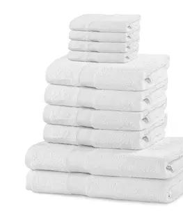 Ručníky Sada ručníků DecoKing Kunis bílých, velikost 2*70x140+4*50x100+4*30x50