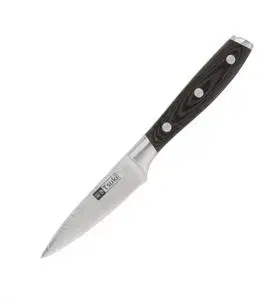 Kuchyňské nože Loupací nůž Tsuki z damaškové oceli 9 cm