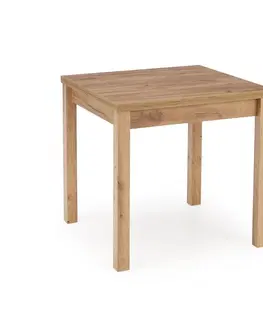 Jídelní stoly Rozkládací jídelní stůl GRACJAN Halmar Bílá / dub sonoma