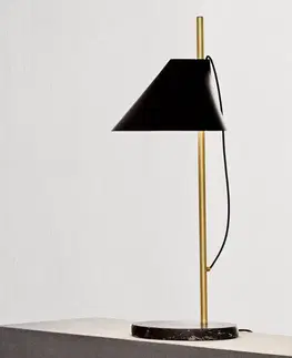 Stolní lampy Louis Poulsen Louis Poulsen stolní lampa Yuh Brass, černá