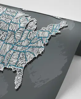 Tapety mapy Tapeta moderní mapa USA