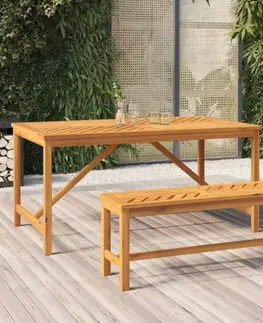 Zahradní lavice Zahradní lavice 110 cm masivní akáciové dřevo