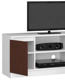 TV stolky Ak furniture TV stolek Tonon 120 cm bílý/venge