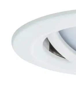 Bodovky do podhledu na 230V PAULMANN Vestavné svítidlo LED Nova Plus kruhové 1x6,8W bílá mat výklopné stmívatelné 936.81 P 93681