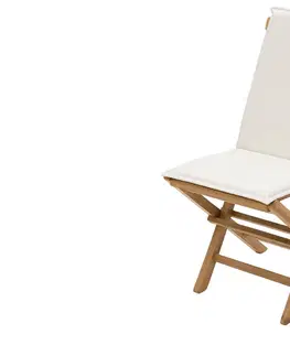 Zahradní židle a křesla DEOKORK Zahradní skládací židle s poduškou FOXI (teak)
