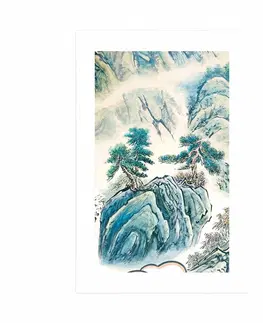 Příroda Plakát s paspartou čínská krajinomalba