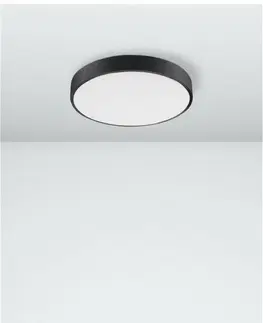 LED stropní svítidla NOVA LUCE stropní svítidlo HADON černý hliník matný bílý akrylový difuzor LED 24W 230V 3000K IP20 9001531