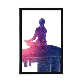 Feng Shui Plakát meditace ženy