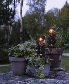 Solární dekorace na zahradu STAR TRADING Solární LED dekorační světlo Izola zemní hrot 2 ks