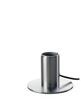 Industriální stolní lampy SLV BIG WHITE Vnitřní stolní lampa FITU TL kartáčovaný Al, E27, max. 10W 1001678