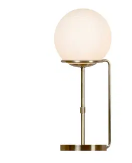 Stolní lampy Searchlight Stolní lampa Sphere se skleněným stínidlem
