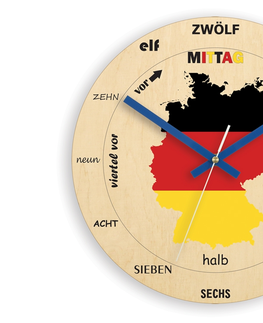 Hodiny ModernClock Nástěnné hodiny Germany hnědé