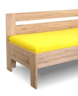 bez úložného prostoru Zvýšená postel s bočnicí Erika, 90x200 cm - Pravá