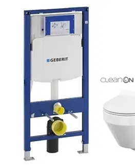 WC sedátka Geberit Duofix WC CERSANIT CREA OVAL CLEANON + SEDÁTKO 111.300.00.5 CR1